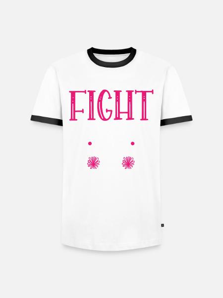 Feminismus bekämpft den Patriarchat - Männer Kontrast-T-Shirt - Weiß/Schwarz