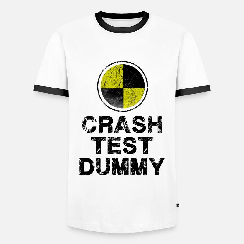 Crash Test - Dummy - Men's Ringer Shirt - white/black