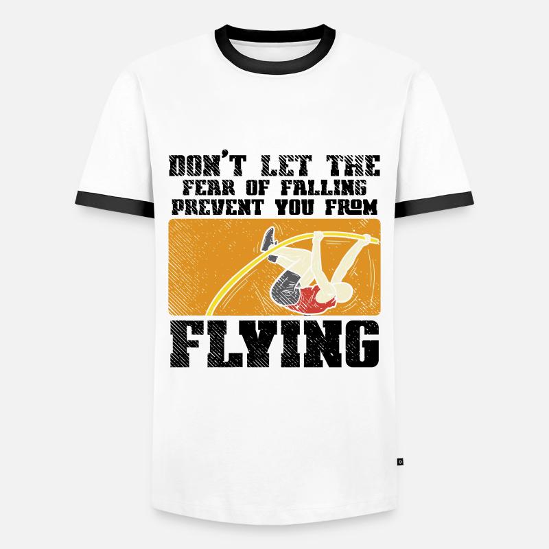 Pole Vault Pole Vaulting - Men's Ringer Shirt - white/black