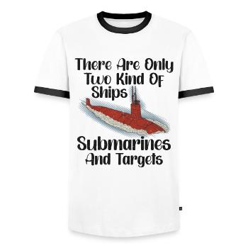 Submariner Definition Submarines Veteran Gift - Männer Kontrast-T-Shirt - Weiß/Schwarz - Vorne - AI Model Female 172 light (172cm) & AI Model Male 178 dark (178cm)