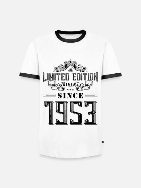 Édition limitée 1953 - T-shirt contrasté Homme - blanc/noir
