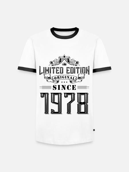 1978 Limited Edition - Men's Ringer Shirt - white/black