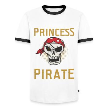 Pirate kids skull party corsair - Men's Ringer Shirt - white/black - Front - AI Model Female 172 light (172cm) & AI Model Male 178 dark (178cm)