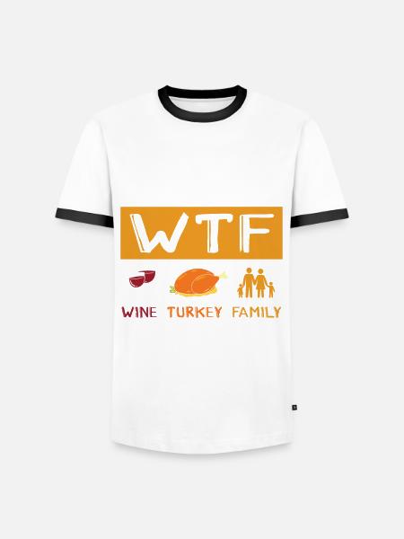 Dankbares Thanksgiving-dinner Der - Männer Kontrast-T-Shirt - Weiß/Schwarz
