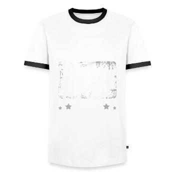 Alaska Is My Birthplace Alaskan Usa State - Men's Ringer Shirt - white/black - Front - AI Model Female 172 light (172cm) & AI Model Male 178 dark (178cm)
