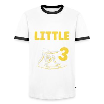 This little astronaut is all the best for - Men's Ringer Shirt - white/black - Front - AI Model Female 172 light (172cm) & AI Model Male 178 dark (178cm)
