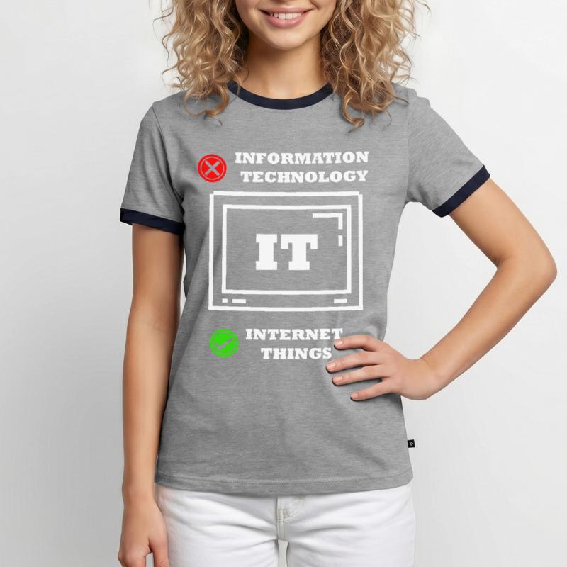 Internet-dinge Computerprogrammierer Tech Savy It Männer Kontrast-T-Shirt