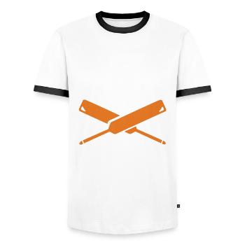 Cricket Zu Spielen Ist Mein - Männer Kontrast-T-Shirt - Weiß/Schwarz - Vorne - AI Model Female 172 light (172cm) & AI Model Male 178 dark (178cm)