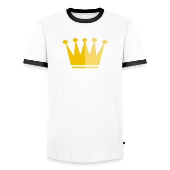 Black Woman African American Pride - Männer Kontrast-T-Shirt - Weiß/Schwarz - Vorne - AI Model Female 172 light (172cm) & AI Model Male 178 dark (178cm)