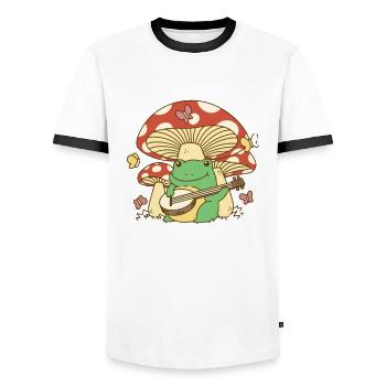 Morel Mushroom Hunting Nicht Alle Wanderer - Männer Kontrast-T-Shirt - Weiß/Schwarz - Vorne - AI Model Female 172 light (172cm) & AI Model Male 178 dark (178cm)