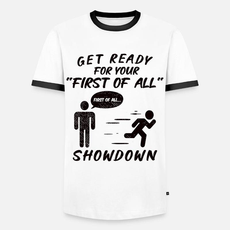Debattierrede Debattierer Rederedner Geschenkidee - Männer Kontrast-T-Shirt - Weiß/Schwarz