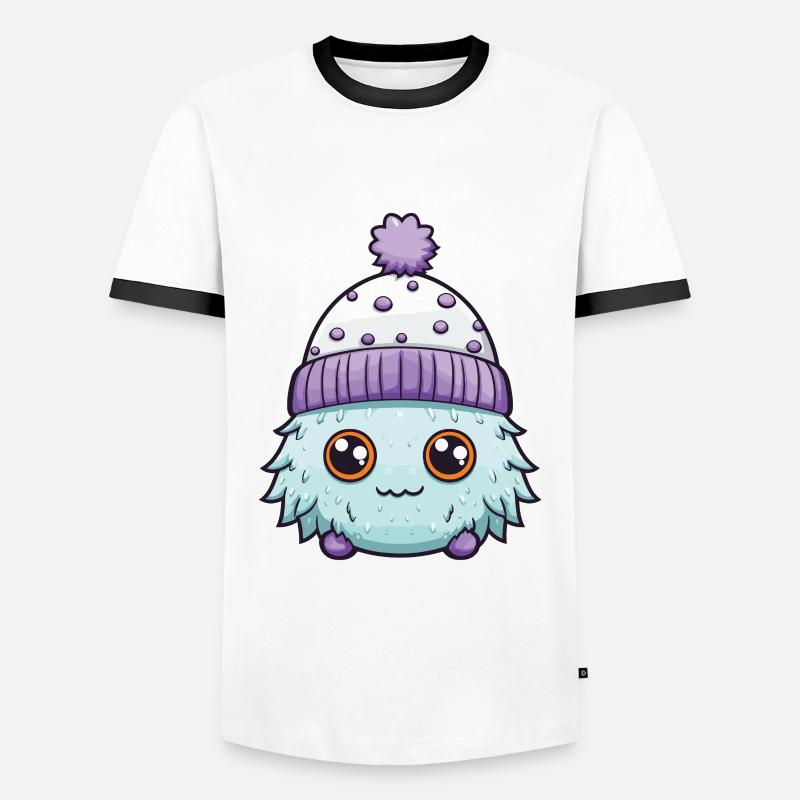 Cold, Winter, Creature, Eskimo - Men's Ringer Shirt - white/black