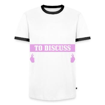 K-Pop-Fan Geschenk Koreanische Popmusik - Männer Kontrast-T-Shirt - Weiß/Schwarz - Vorne - AI Model Female 172 light (172cm) & AI Model Male 178 dark (178cm)