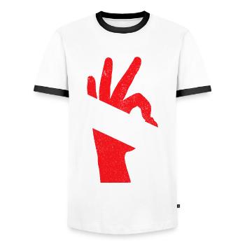 Tauchen Lustig Vintage Taucher Geschenk - Männer Kontrast-T-Shirt - Weiß/Schwarz - Vorne - AI Model Female 172 light (172cm) & AI Model Male 178 dark (178cm)