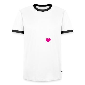Floride fille Souvenir États-Unis Amérique - T-shirt contrasté Homme - blanc/noir - Devant - AI Model Female 172 light (172cm) & AI Model Male 178 dark (178cm)