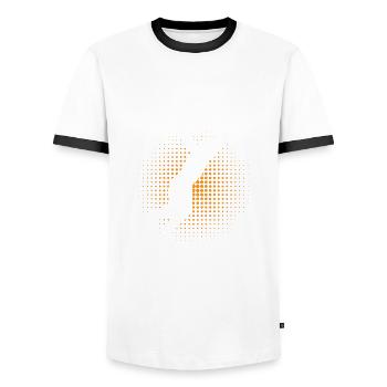 Diver Diving Cliff Diver - Men's Ringer Shirt - white/black - Front - AI Model Female 172 light (172cm) & AI Model Male 178 dark (178cm)