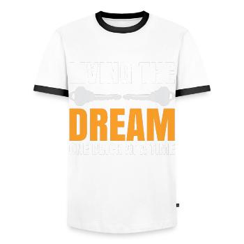 Homeowner Dream House Richtest House Builder - Men's Ringer Shirt - white/black - Front - AI Model Female 172 light (172cm) & AI Model Male 178 dark (178cm)