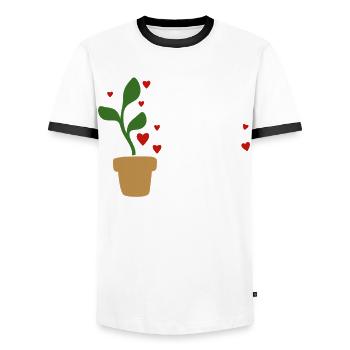 3rd grade teacher planting seeds, always growing - Men's Ringer Shirt - white/black - Front - AI Model Female 172 light (172cm) & AI Model Male 178 dark (178cm)