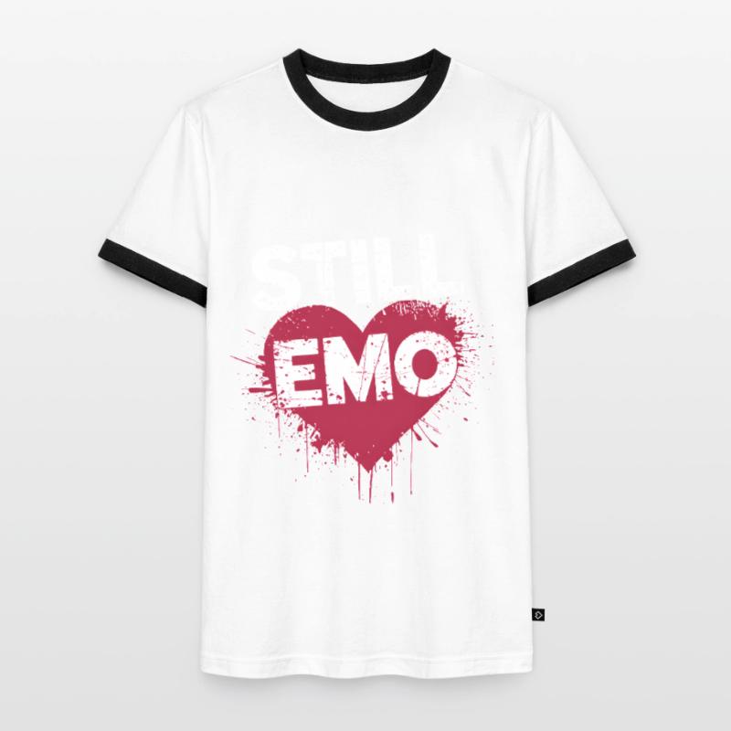 Toujours Emo ! Emo Goth Alternative T-shirt contrasté Homme