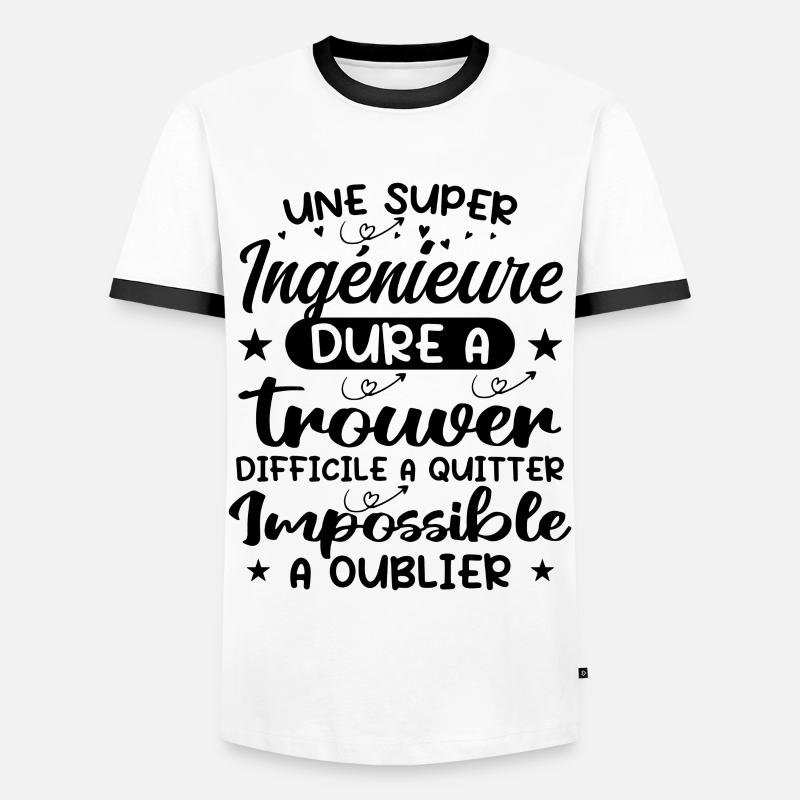 A Super Engineer - Engineer Gift - Men's Ringer Shirt - white/black