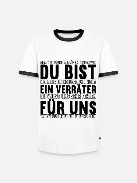 Abschiedsgeschenk Kollegen Jobwechsel - Männer Kontrast-T-Shirt - Weiß/Schwarz