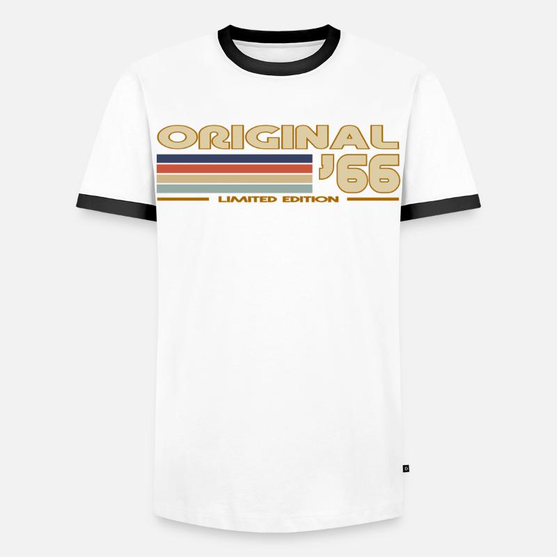 1966 - Men's Ringer Shirt - white/black