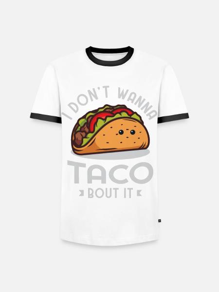 Taco Tacos Apperal - Men's Ringer Shirt - white/black