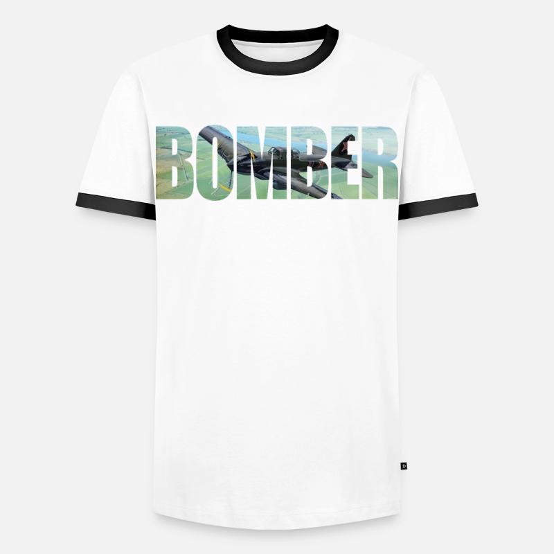Bomber IL-2 - Men's Ringer Shirt - white/black