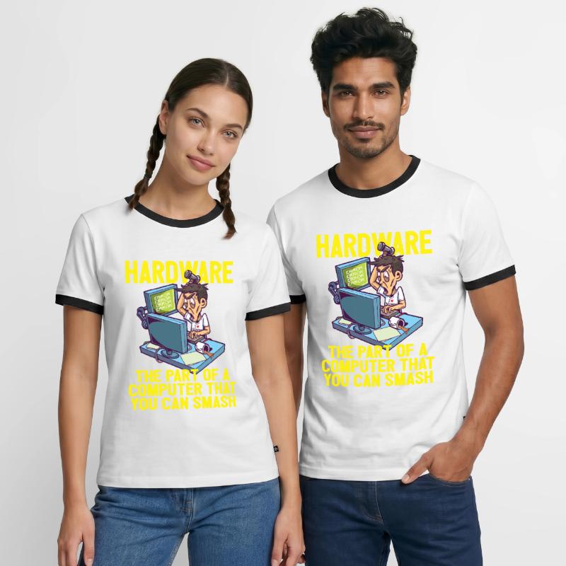 Débogage matériel PC Smash IT Coder Informatics T-shirt contrasté Homme