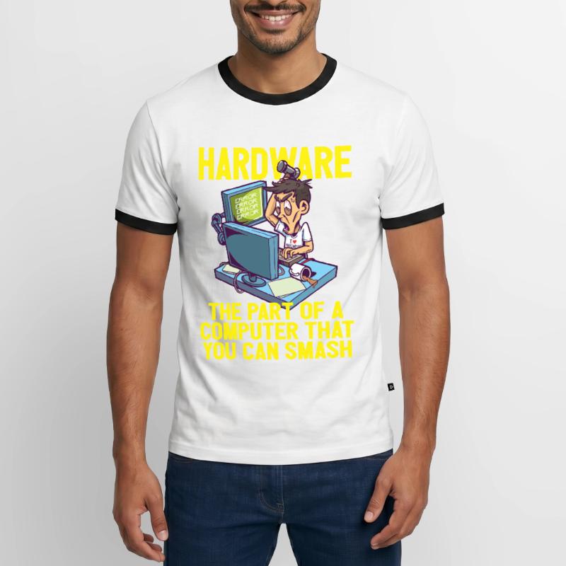 Débogage matériel PC Smash IT Coder Informatics T-shirt contrasté Homme