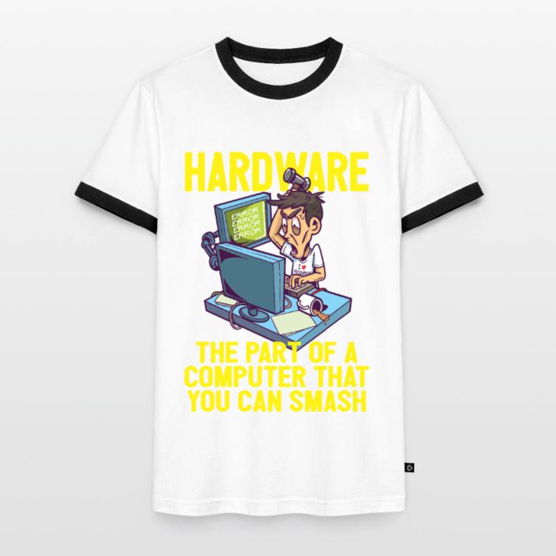 Débogage matériel PC Smash IT Coder Informatics T-shirt contrasté Homme