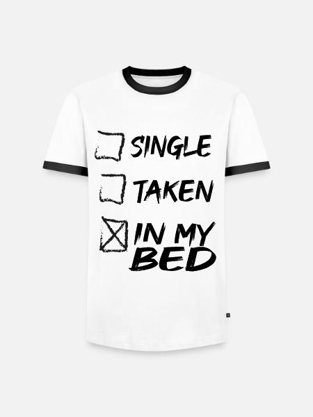 Dans mon lit - T-shirt contrasté Homme - blanc/noir