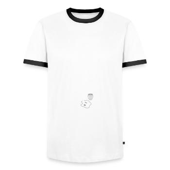 Herrin Hausherrin Domina - Männer Kontrast-T-Shirt - Weiß/Schwarz - Vorne - AI Model Female 172 light (172cm) & AI Model Male 178 dark (178cm)