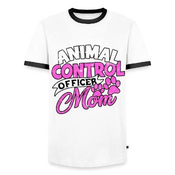 Sauvetage animal Bien-être animal Chien Chat Animal de compagnie Li - T-shirt contrasté Homme - blanc/noir - Devant - AI Model Female 172 light (172cm) & AI Model Male 178 dark (178cm)