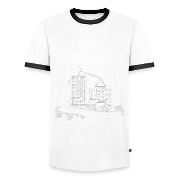 Schnapps Whiskey distill Schnapps distiller Geschenkide - Men's Ringer Shirt - white/black - Front - AI Model Female 172 light (172cm) & AI Model Male 178 dark (178cm)