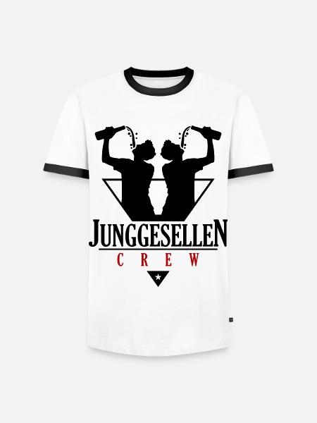 Bachelor Crew Jga Drinking - Men's Ringer Shirt - white/black