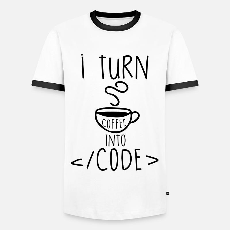 Programmierer - Männer Kontrast-T-Shirt - Weiß/Schwarz
