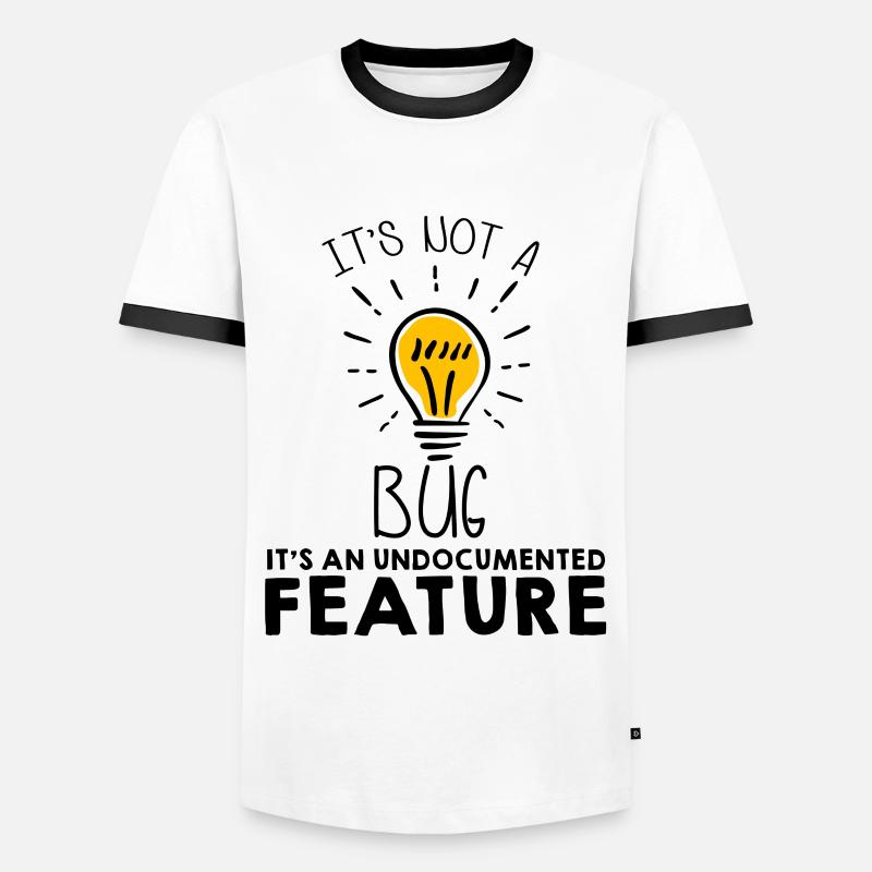 programmeur - T-shirt contrasté Homme - blanc/noir