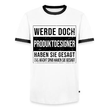 Technischer Geburtstag Arbeit witzige - Männer Kontrast-T-Shirt - Weiß/Schwarz - Vorne - AI Model Female 172 light (172cm) & AI Model Male 178 dark (178cm)