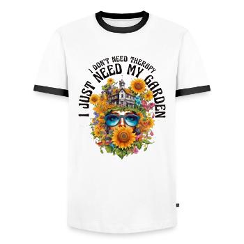 Garten Gartenpflanzen Landschaftsgärtner lustiges - Männer Kontrast-T-Shirt - Weiß/Schwarz - Vorne - AI Model Female 172 light (172cm) & AI Model Male 178 dark (178cm)