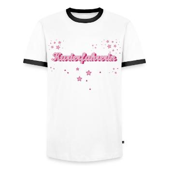 Apotheken Abschluss-Geschenk Kurierfahrerin - Männer Kontrast-T-Shirt - Weiß/Schwarz - Vorne - AI Model Female 172 light (172cm) & AI Model Male 178 dark (178cm)