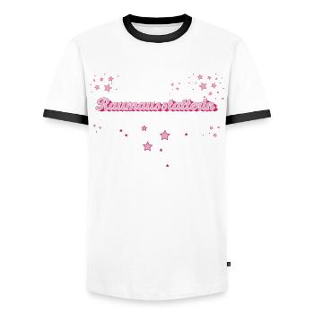 Dekorateur Abschluss-Geschenk Raumausstatterin - Männer Kontrast-T-Shirt - Weiß/Schwarz - Vorne - AI Model Female 172 light (172cm) & AI Model Male 178 dark (178cm)
