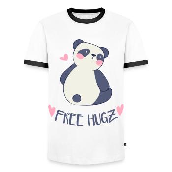 Mädchen Geschenk Babyparty Kindergeburtstag - Männer Kontrast-T-Shirt - Weiß/Schwarz - Vorne - AI Model Female 172 light (172cm) & AI Model Male 178 dark (178cm)
