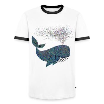 Fastnacht - Karneval - Karnewal - Wortspiel - Men's Ringer Shirt - white/black - Front - AI Model Female 172 light (172cm) & AI Model Male 178 dark (178cm)