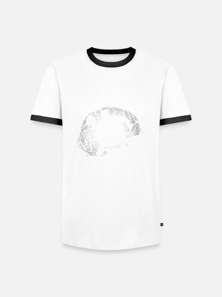 Der Arzt sagt es ist unheilbar - Tischtennis - Männer Kontrast-T-Shirt - Weiß/Schwarz
