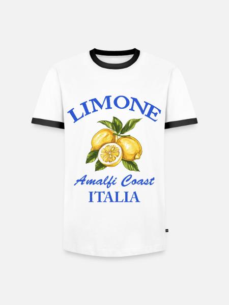Lemon Zitrone Italia - Men's Ringer Shirt - white/black