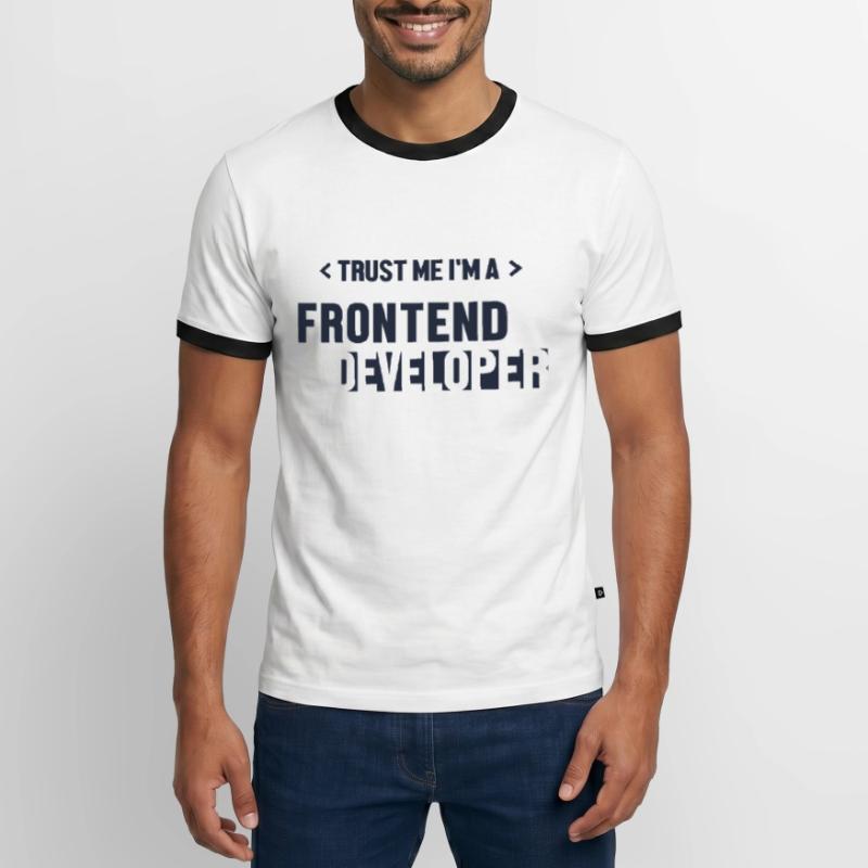 Trust Me I'm Frontend Developer Developer Männer Kontrast-T-Shirt