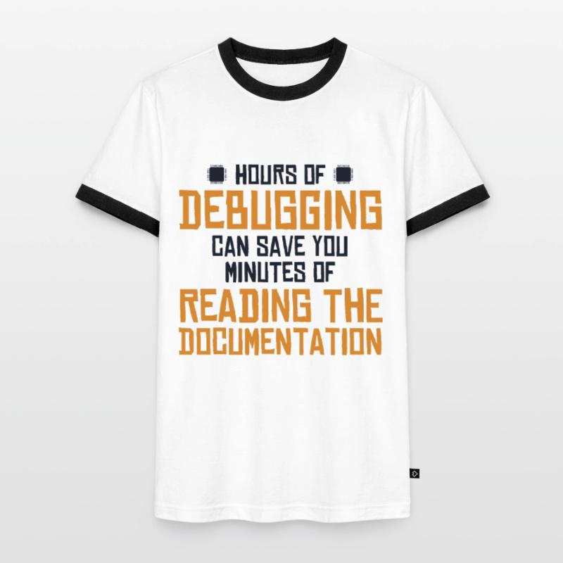 Hours Of Debugging Softwareingenieur Developer Männer Kontrast-T-Shirt