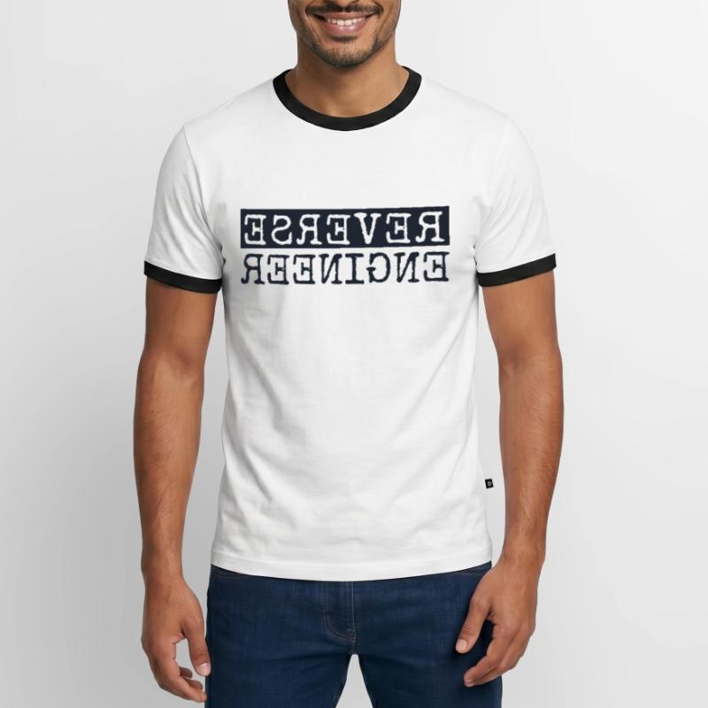 Reverse Engineer Softwareingenieur Developer Männer Kontrast-T-Shirt