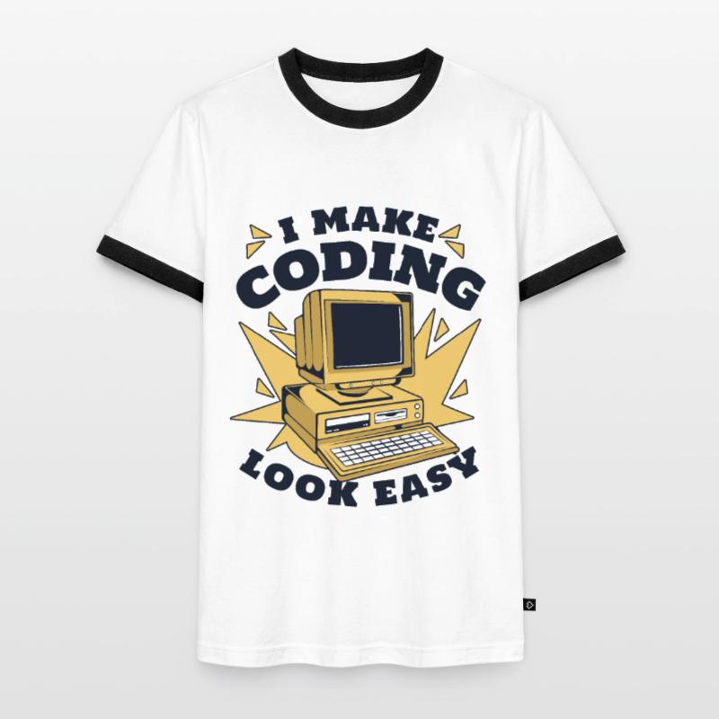 Je rends le codage facile Developer Coder T-shirt contrasté Homme